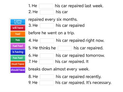 A4  Have Something Done (EASY)