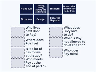 Chapter 1 The Worst Zoo in the World (https://www.roythezebra.com/guided-reading-story.html). After reading discussion