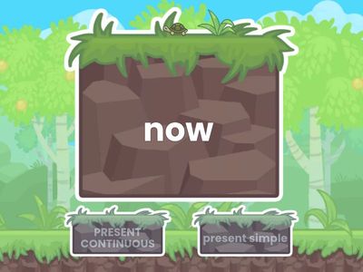 Present continuous words vs Present simple words 