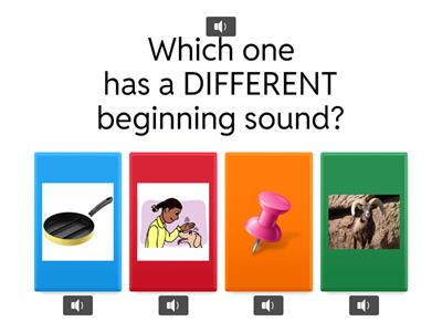Which initial sound does not belong?