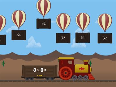 Multiplication by 8 Balloon Pop