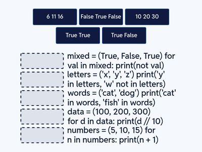 Интегрирование и проверка вхождения элемента в кортеж
