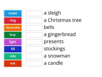 Christmas collocations