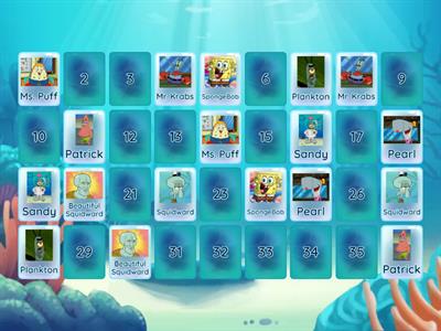 Fun Activity SpongeBob Memory Game