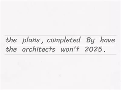 Future Perfect Unjumble - Solutions Intermediate 3D