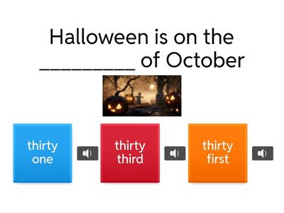 Public Holidays + порядковые числительные 