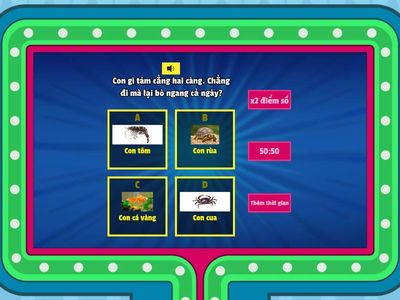  Động vật sống dưới nước( cô Lan Hương)