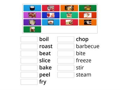 Aptis 7 Cooking verbs