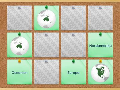 Världsdelar - memory