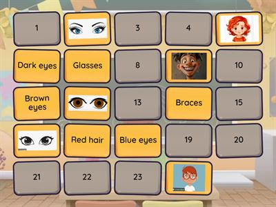 Memoy game looks names