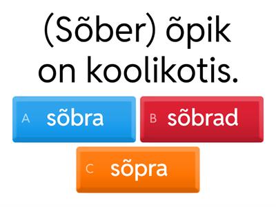  Nimetav, Omastav. Osastav