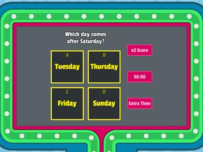 Days of the week