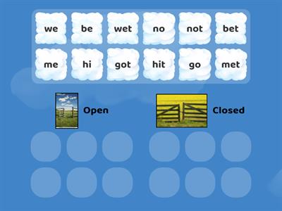 Open and Closed Syllables