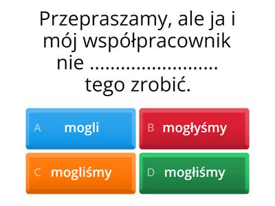 Czas przeszły - test