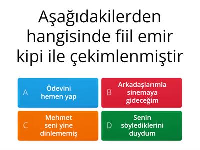 TÜRKÇE FİİLLER 7.SINIF 