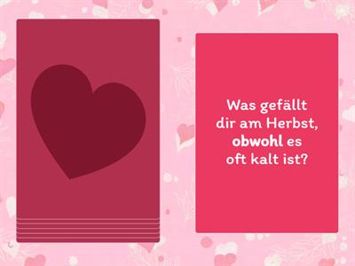 Smalltak mit Konjunktionen: trotzdem, obwohl, deshalb, deswegen