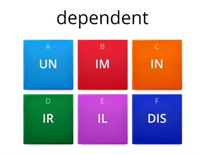 Quiz | Negative adj prefixes