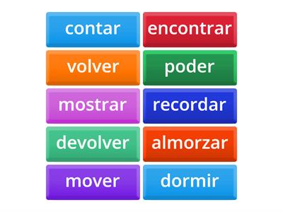 Stem Changing Verbs O- UE