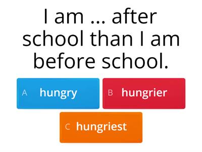 Comparatives / Superlatives 