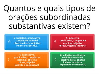 Orações Subordinadas Substantivas e Adverbiais - Kaynan