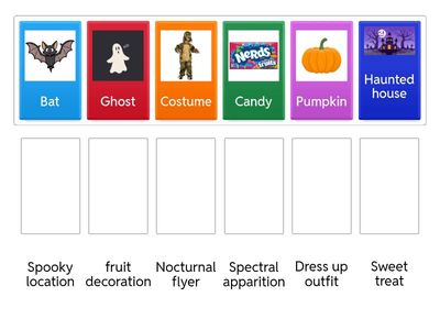 Halloween Vocabulary Match