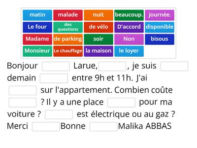 Répondre à un SMS pour visiter un appartement