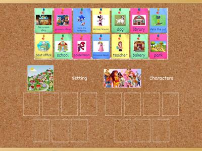 Ms. Mikkelson's Character and Setting sort