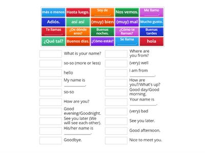 Conversational Words/Phrases