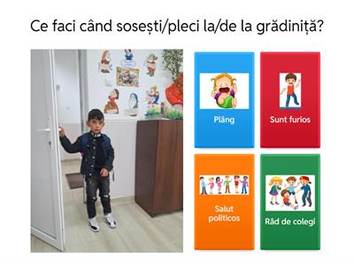 Cum ne comportăm la grădiniță