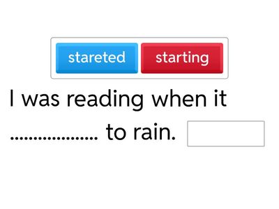 past simple or past continuous 