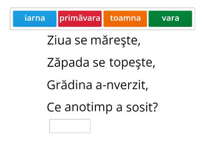 Ghicitori despre primăvară