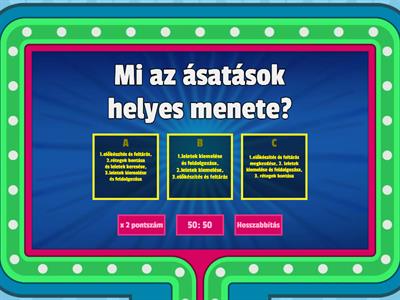 Játékos quiz - történelem 5.osztály