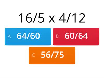 Multiplying Fractions