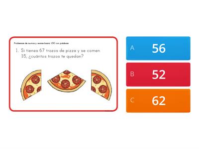 Resolución de Problemas Matemáticos hasta el número 100