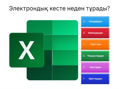 Электронды кестелер