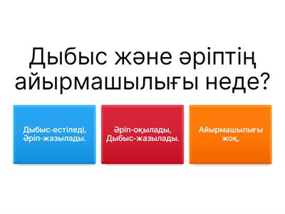 Қазақ тілі 2-сынып сұрақтар