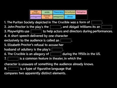 US LIterature - The Crucible