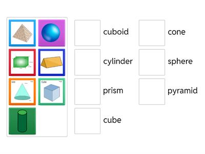 Match the 3D shapes