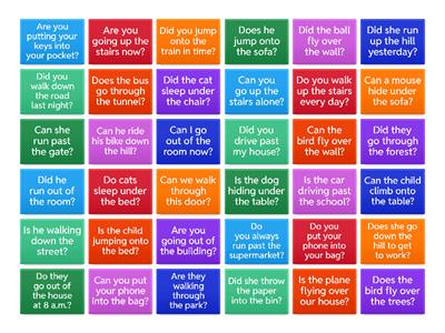 A2: Prepositions of movement 