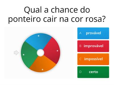 #MatemáticaAplicada/ Provável, improvável, impossível e certo.