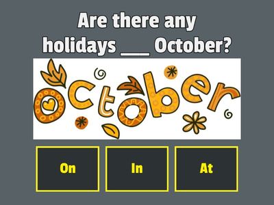 ENGLISH Prepositions of time A2