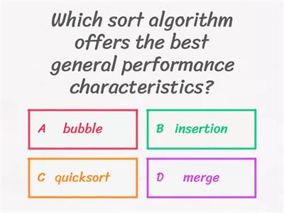 DSA 1 Multiple Choice Quiz