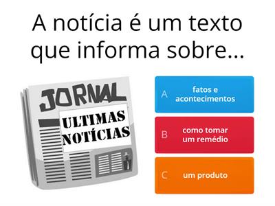 Quiz Gêneros Textuais