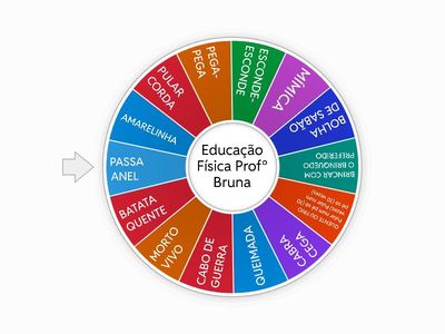 ROLETA DAS BRINCADEIRAS 