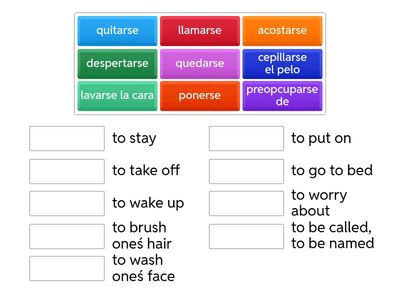  Reflexive Verbs (Daily Routine)