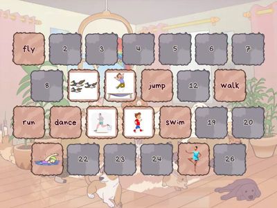 Wordwall action verbs