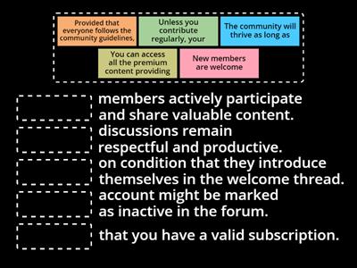 Conditionals with conjunctions (B2)