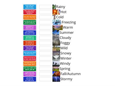 Seasons and weather