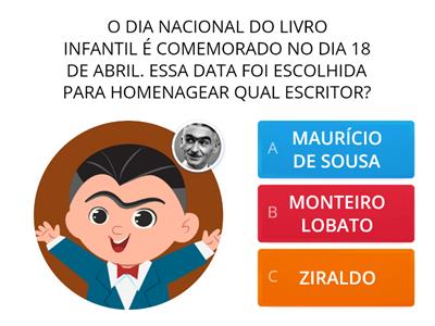 DIA NACIONAL DO LIVRO INFANTIL - 18 DE ABRIL