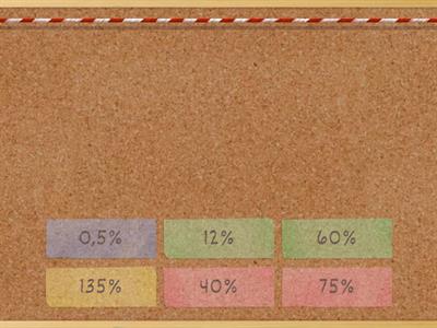 Проценти - обикновени дроби